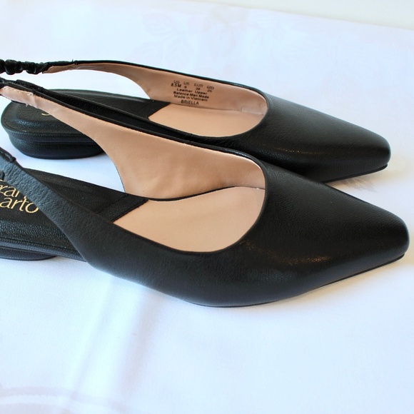NEW Franco Sarto Black Flats with Pointed Toe and Low Heel - Picture 4 of 4